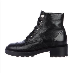 Chanel Interlocking CC Logo Combat Boots